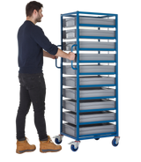 Tray Rack Trolleys complete with Euro Containers