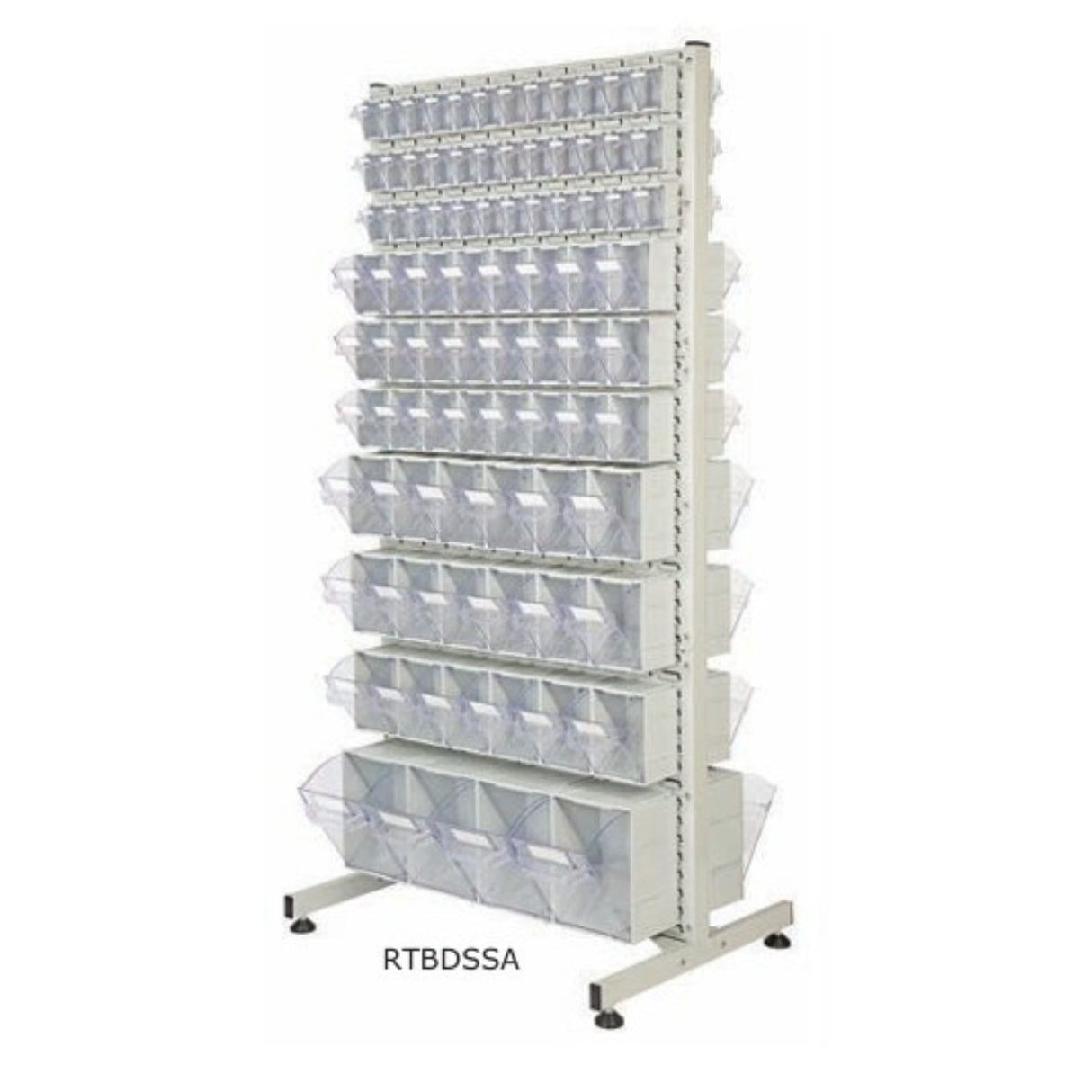 Tilt Bin Stand with Double Sided Louvre Panel