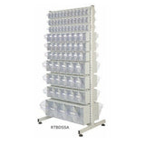 Tilt Bin Stand with Double Sided Louvre Panel