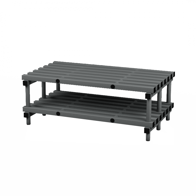 Plastic Cloakroom Equipment  - Single Standard Bench O/H 450mm