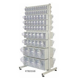 Tilt Bin Stand with Double Sided Louvre Panel