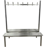Double Sided Benches - Stainless Steel Slats & Hooks