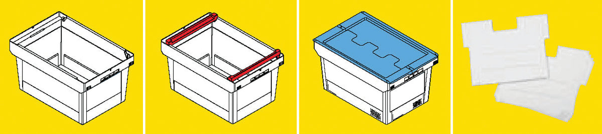 Clear Polypropylene Stack Rail Container – Engineered Solutions