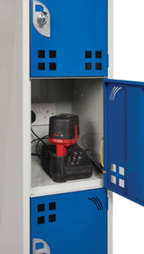 Perforated Door Charging Lockers
