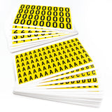 Numbers & Letters - Self-adhesive vinyl label