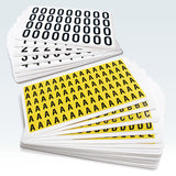 Numbers & Letters - Self-adhesive vinyl label