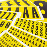 Numbers & Letters - Self-adhesive vinyl label