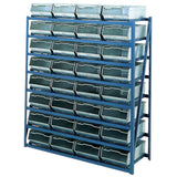 Galvanised Bin Racks - 8 Shelves