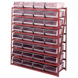 Galvanised Bin Racks - 8 Shelves