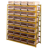 Galvanised Bin Racks - 8 Shelves