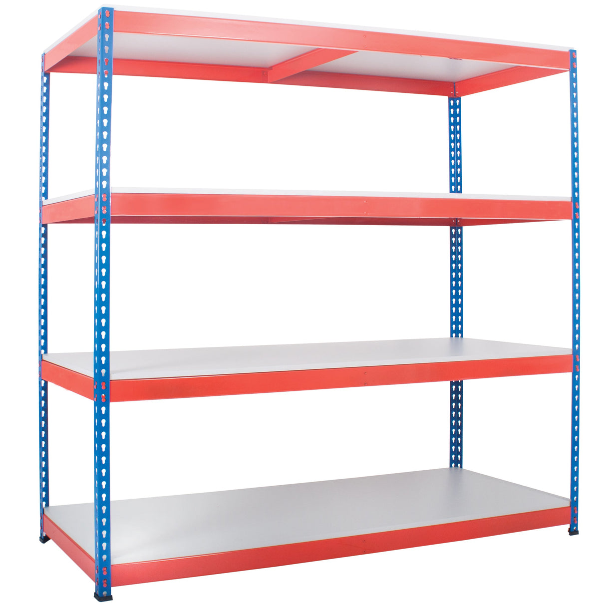 Heavy Duty Rivet Shelving - White Shelves