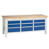 Workbench with 9 Drawers