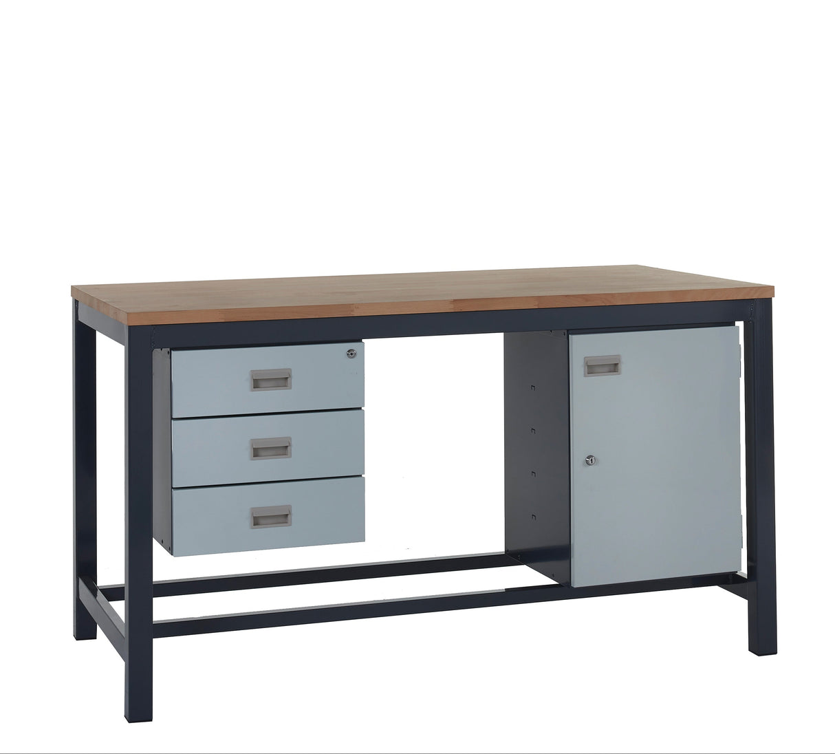 Heavy Duty Workbench Kits with Beech Tops - Kit 3