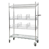 Chrome Order Picking Trolleys