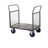 Heavy Duty Platform Trucks with Zinc Plated Mesh Sides & Ends - 1200x 800 mm Platform Size (Copy)