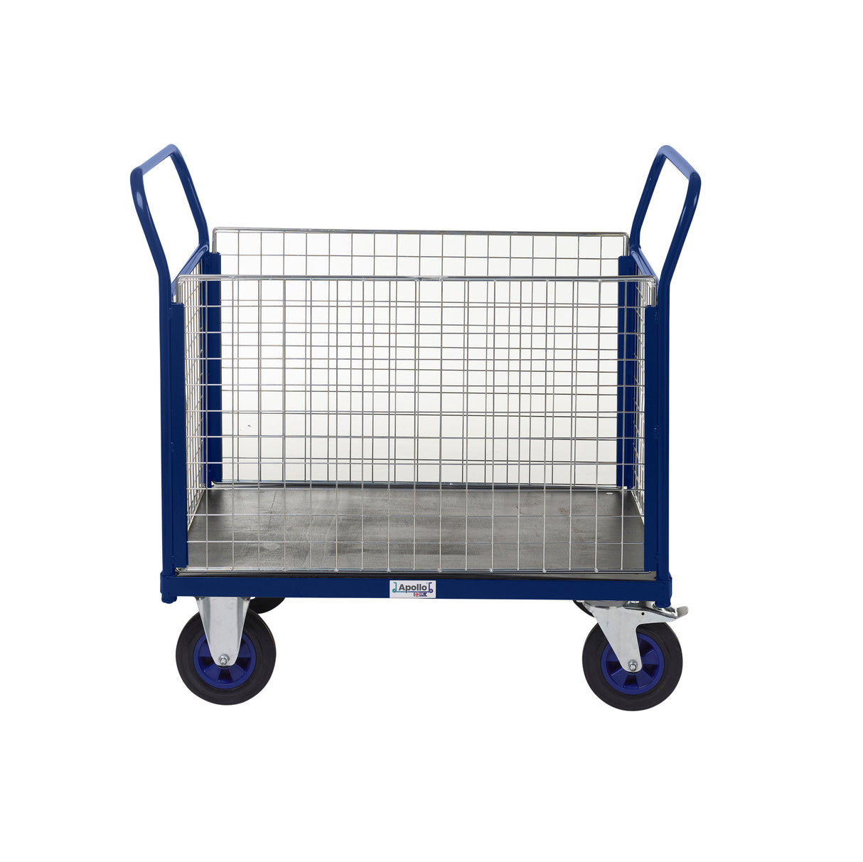 Heavy Duty Platform Trucks with Zinc Plated Mesh Sides & Ends - 1200x 800 mm Platform Size (Copy)