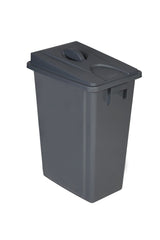 Recycling Waste Bins with Lid Options - 60L Bins