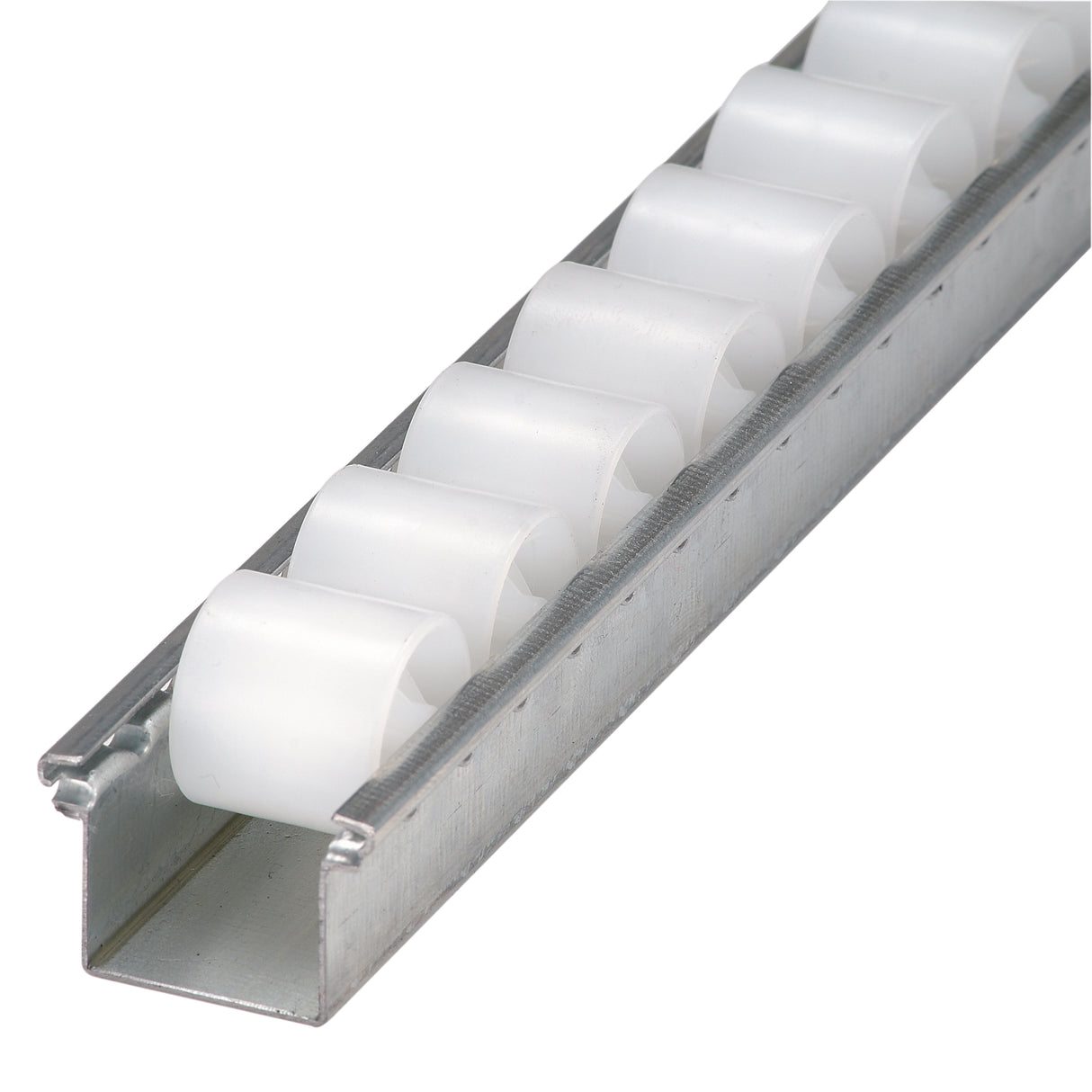 Light Duty Roller Tracks - Cylindrical plastic rollers