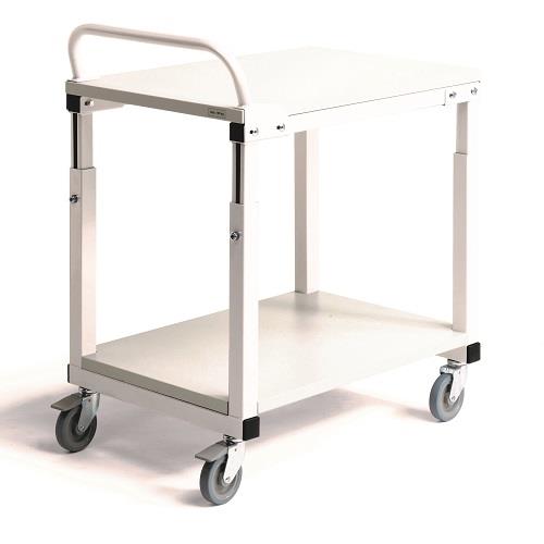 ESD Mobile Bench with Worktop and Push Handle