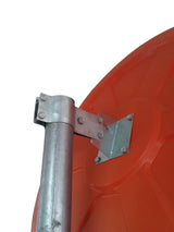 Traffic Mirrors with Hoods