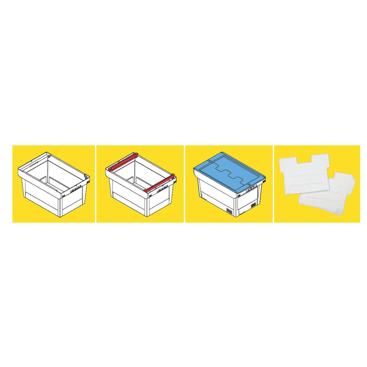 Clear Polypropylene Hinged Lid Container