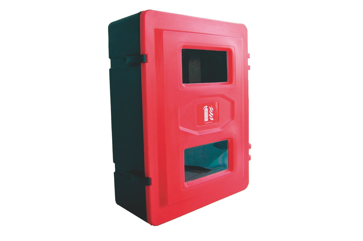 Double Extinguishers Polyethylene Cabinet -for wall, floor, or post mounting