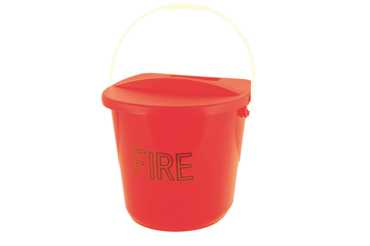 Polyethylene Fire Bucket with Lid & Handle