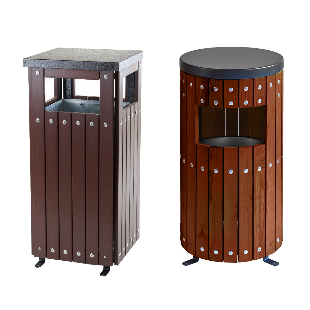 Wood Effect Bins
