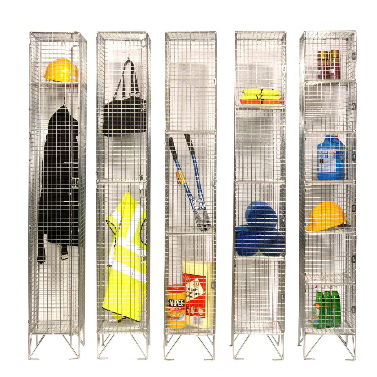 Stackable Wire Lockers Wire Mesh Lockers - 457mm Depth – Engineered Solutions