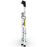 aluminium stepladder folded