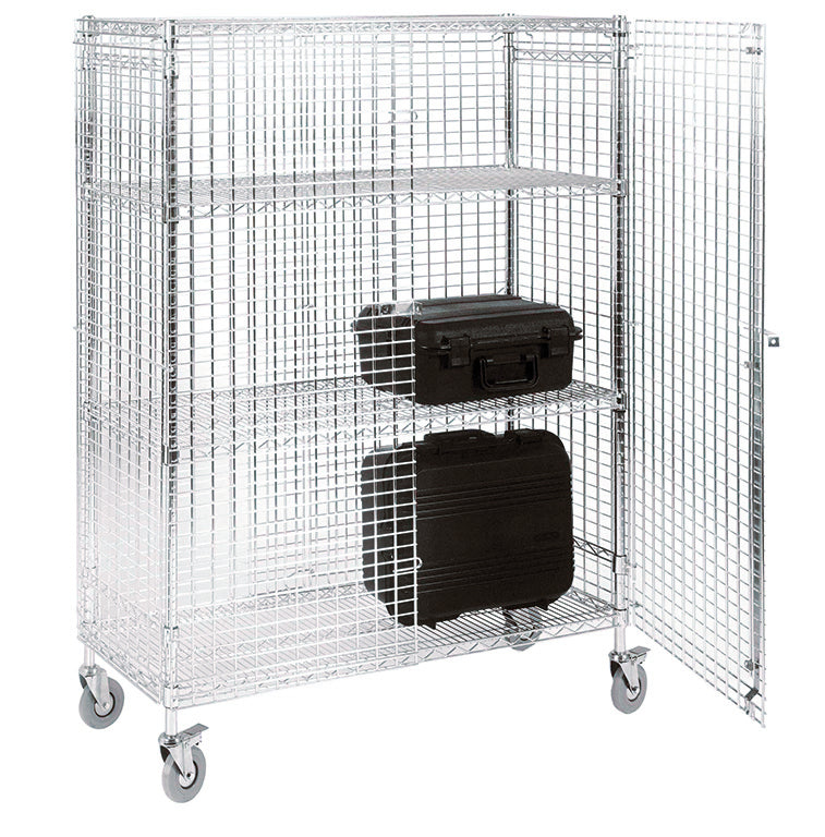 Chrome Wire Security Trolley