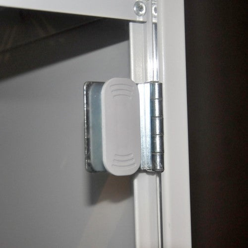 Clear Perspex Door Lockers Close Up