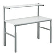Ergonomic Height Adjustable Workbench with Upper Shelf