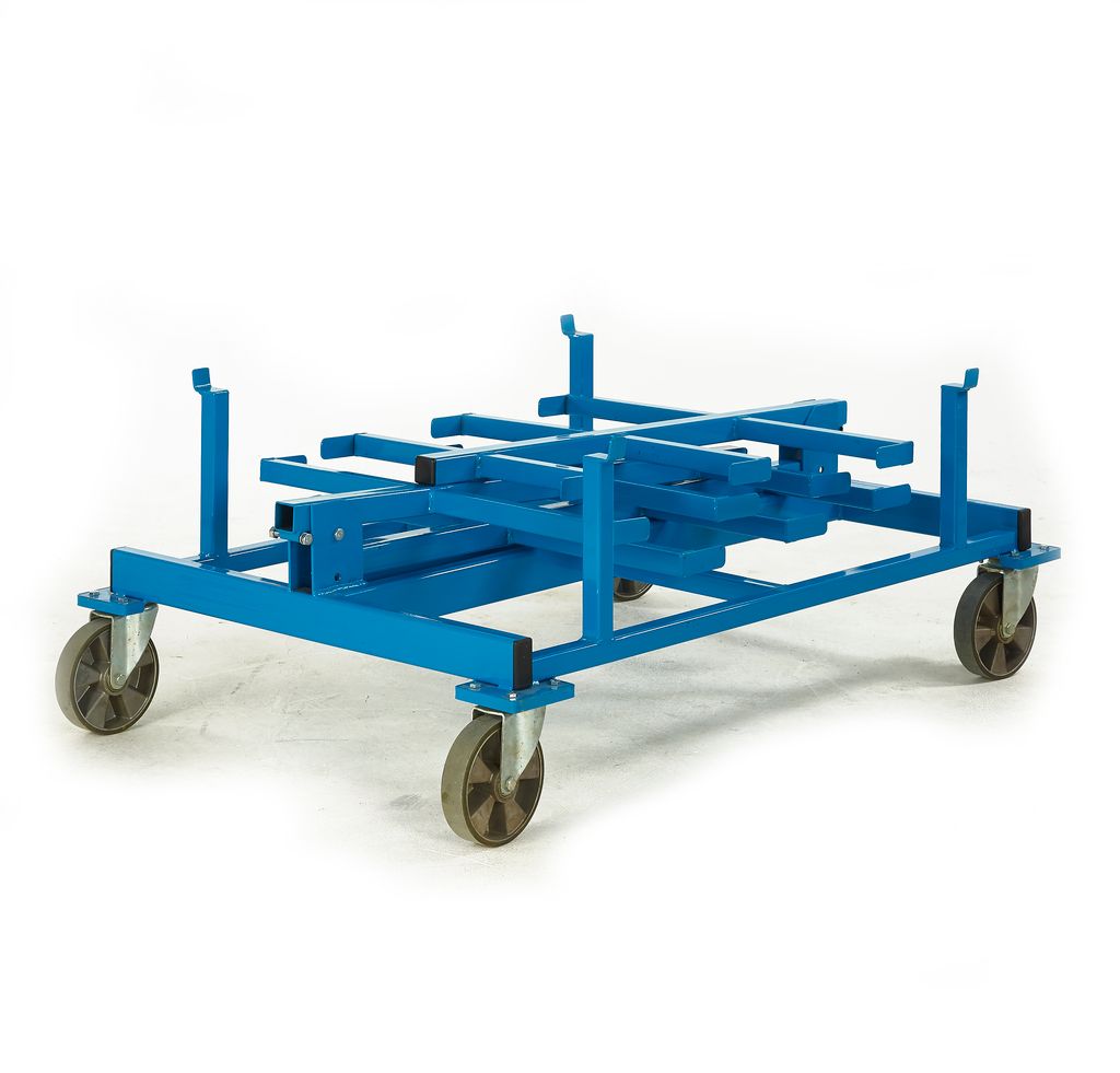 folded mobile bar storage rack