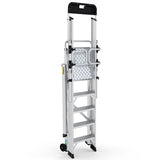 Folding Platform Steps with Safety Gates