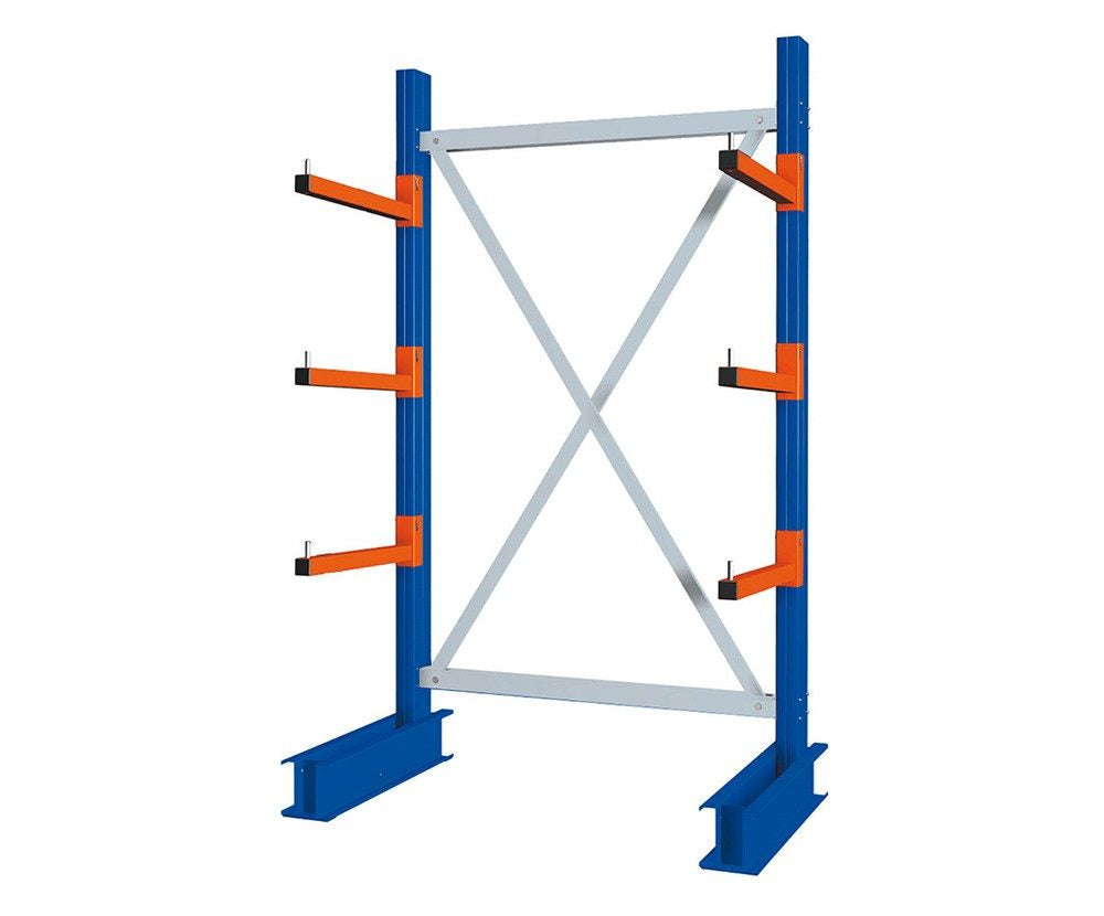 Starter Racking Heavy Duty Cantilever Racking Single Sided Starter Bay – Engineered ...