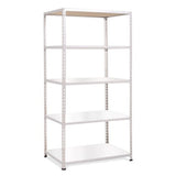 Medium Duty Shelving with 5 Levels 915mm Wide grey melamine