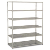 Medium Duty Shelving with 6 Levels 1525mm Wide galvanised galvanised shelves