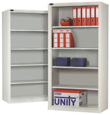 open front steel cupboard