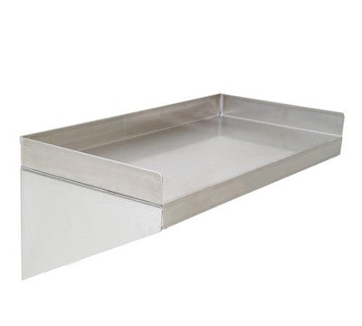 stainless steel wall mounted shelf