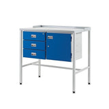 Workstation with Three Drawers and Cupboard