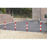 Traffic Line Flexible Posts in Use