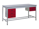 Utility Workbench with Triple Drawer & Single Drawer