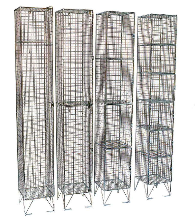 Stackable Wire Lockers Wire Mesh Lockers - 457mm Depth – Engineered Solutions